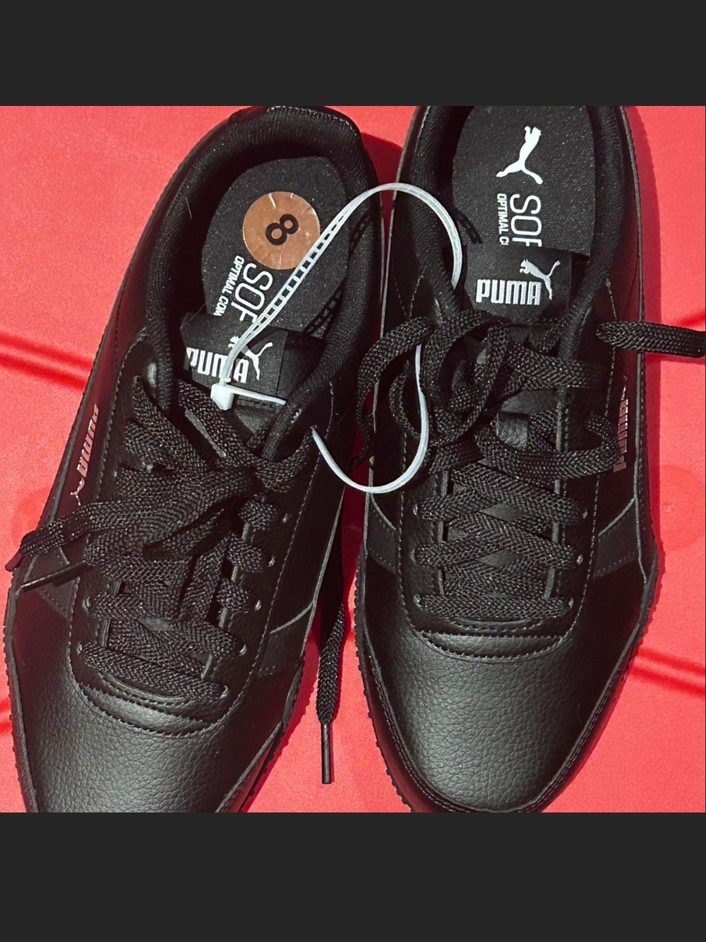 Puma Men’s Black Low-Top Lace-Up Sneakers